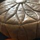 Leather pouf 1970