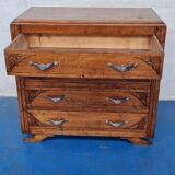 Oak art deco chest of drawers