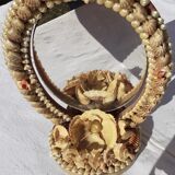 Vintage shell mirror