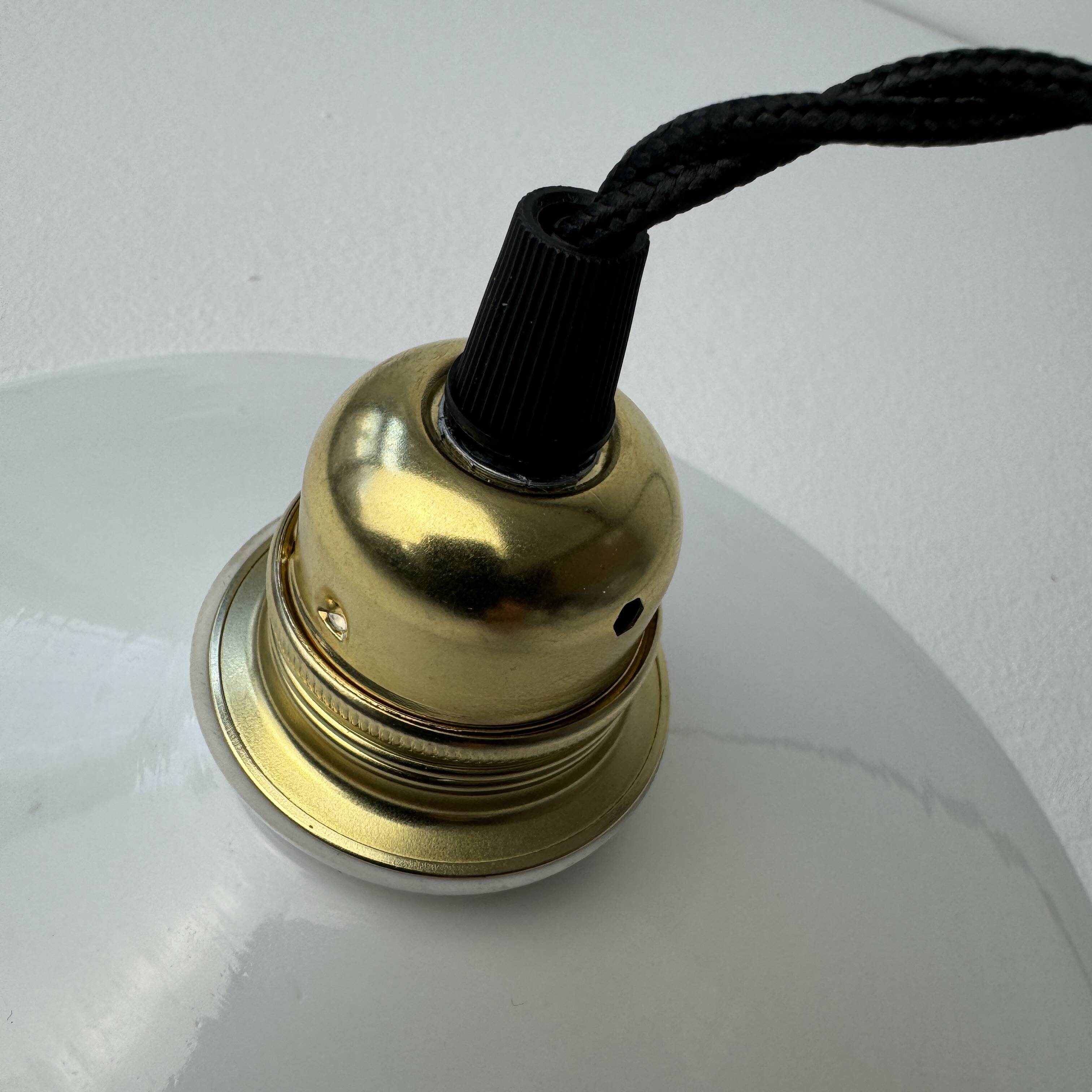 OLD VINTAGE OPALINE PENDANT PENDANT