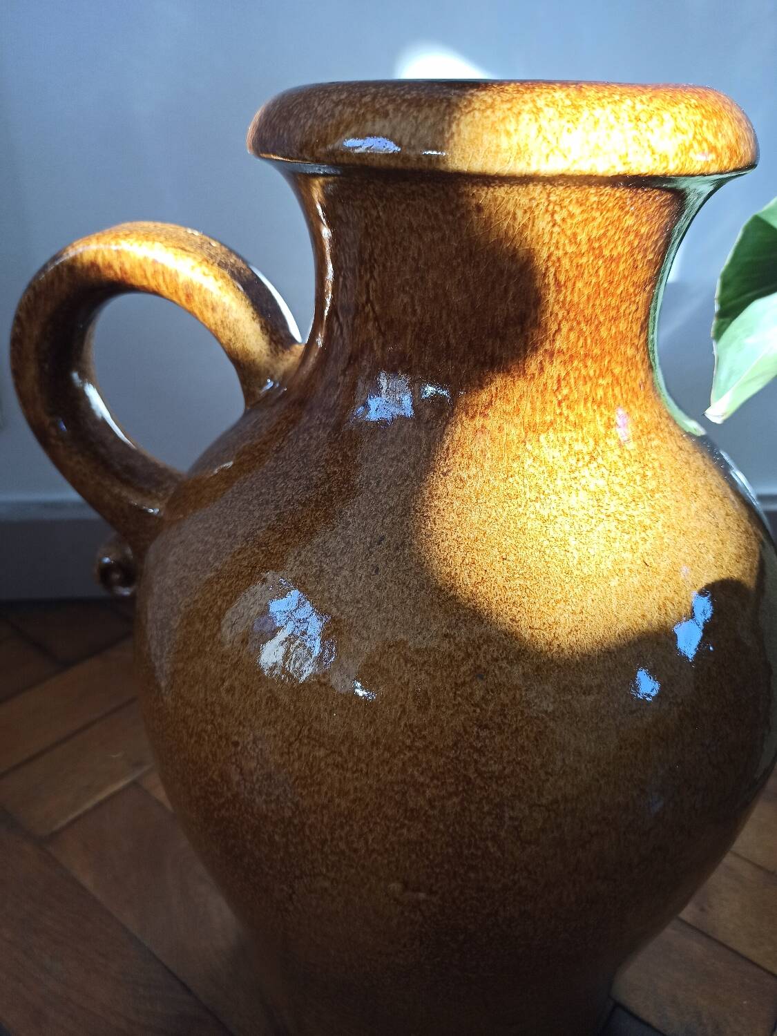 Vase de sol vintage - 42 cm - Scheurich West Germany