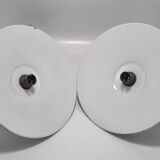 Wall lights in enamelled sheet metal