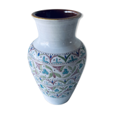 Colorful vase in enamelled terracotta