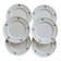 6 vintage flat plates porcelain Table et Couleurs model Raspberries