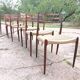 6 rosewood chairs no. 78 Niels Otto Moller
