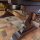 Large monastery table in solid oak