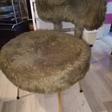 Chaise moumoute verte