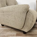 70s modular sofa with three seats in fabric