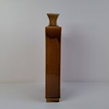 Mid Century Czech Brown Ceramic Vase Ditmar Urbach, 1960's.