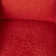 Pair of vintage 50s armchairs red fabric Italian design