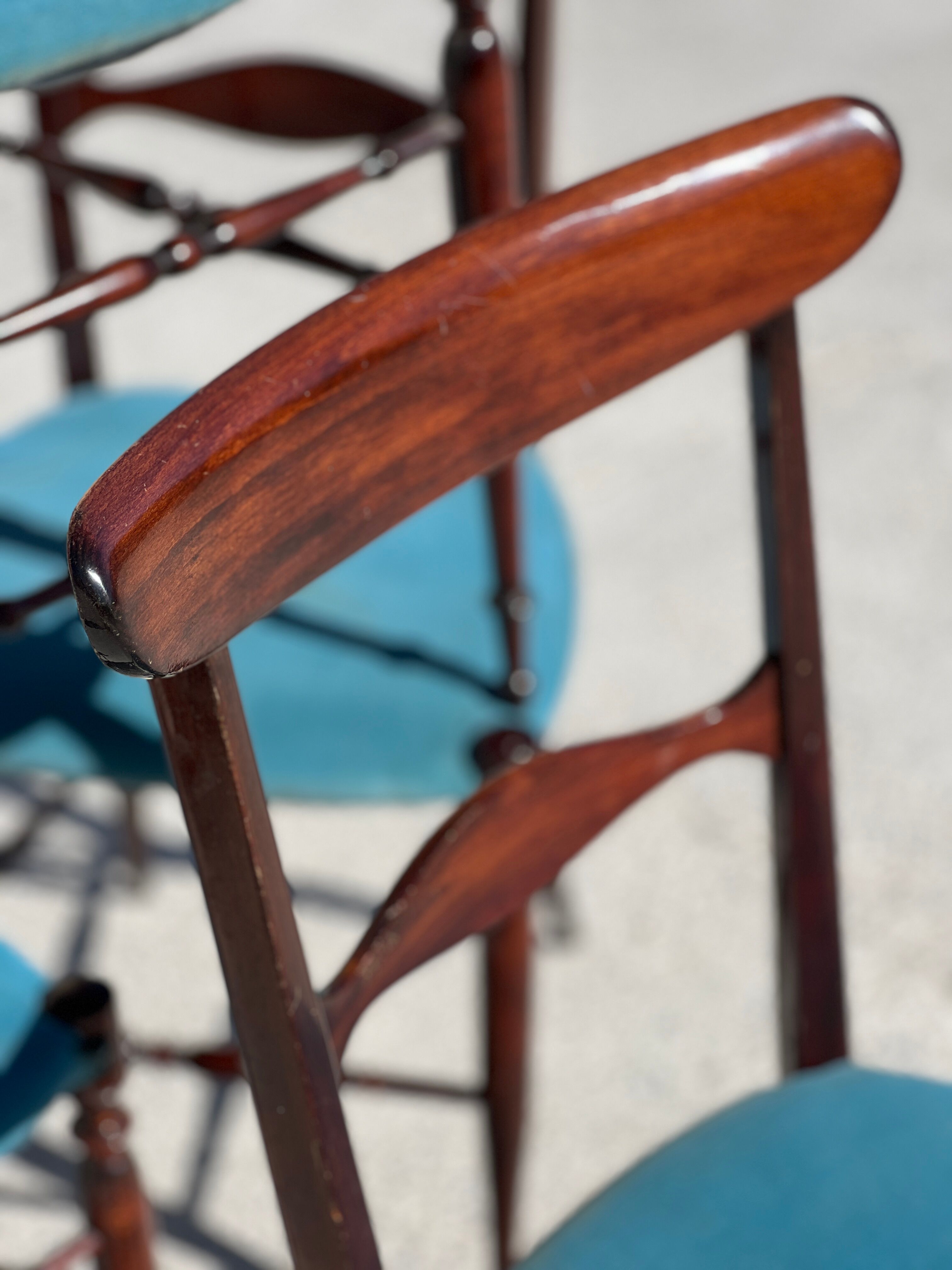 Set of 4 Campanino Chiavari chairs for Fratelli Levaggi 1950