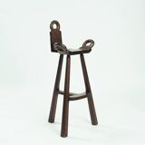 2 tabourets de bar espagnols brutalistes, années 1960