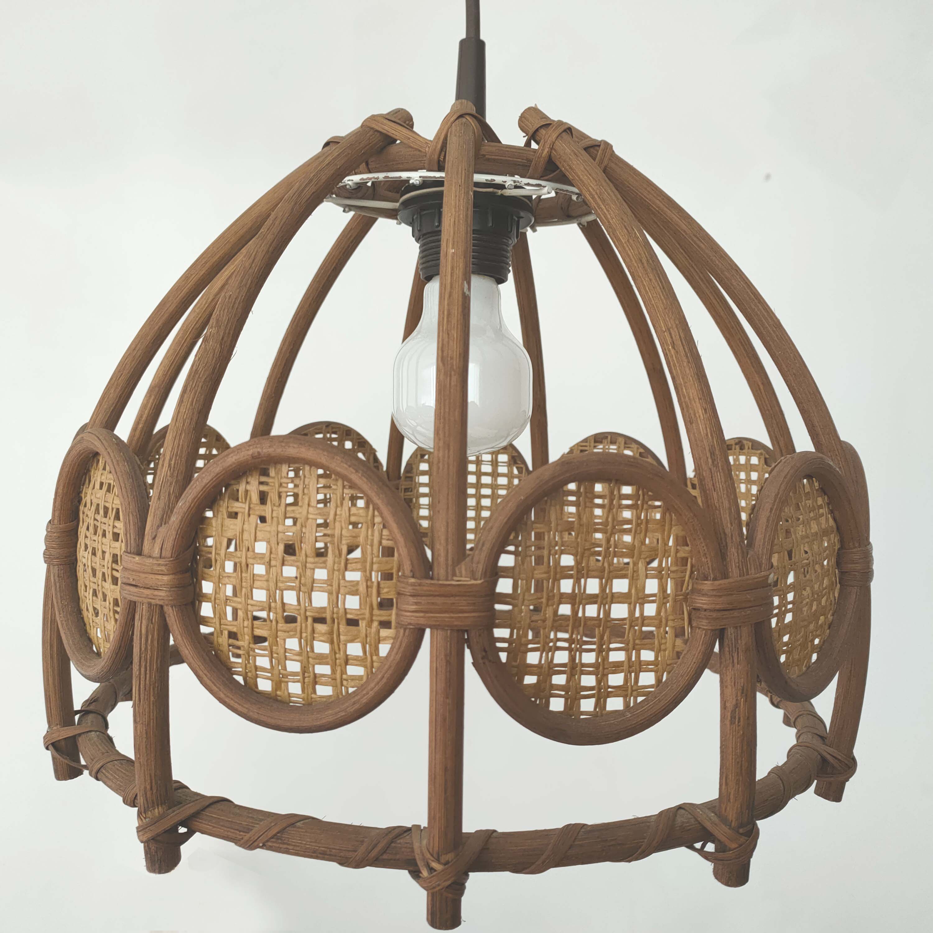 Rattan suspension and caning