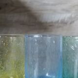 Bubbled water glasses Bourboule glassware