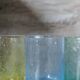 Bubbled water glasses Bourboule glassware