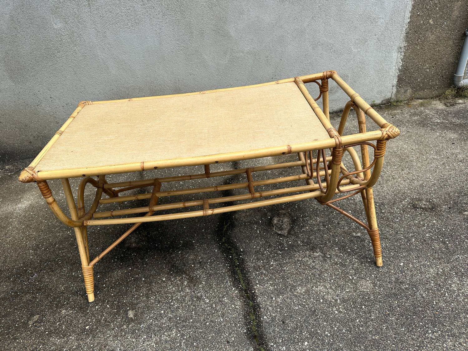 Rattan coffee table