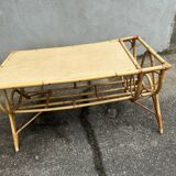 Table basse rotin