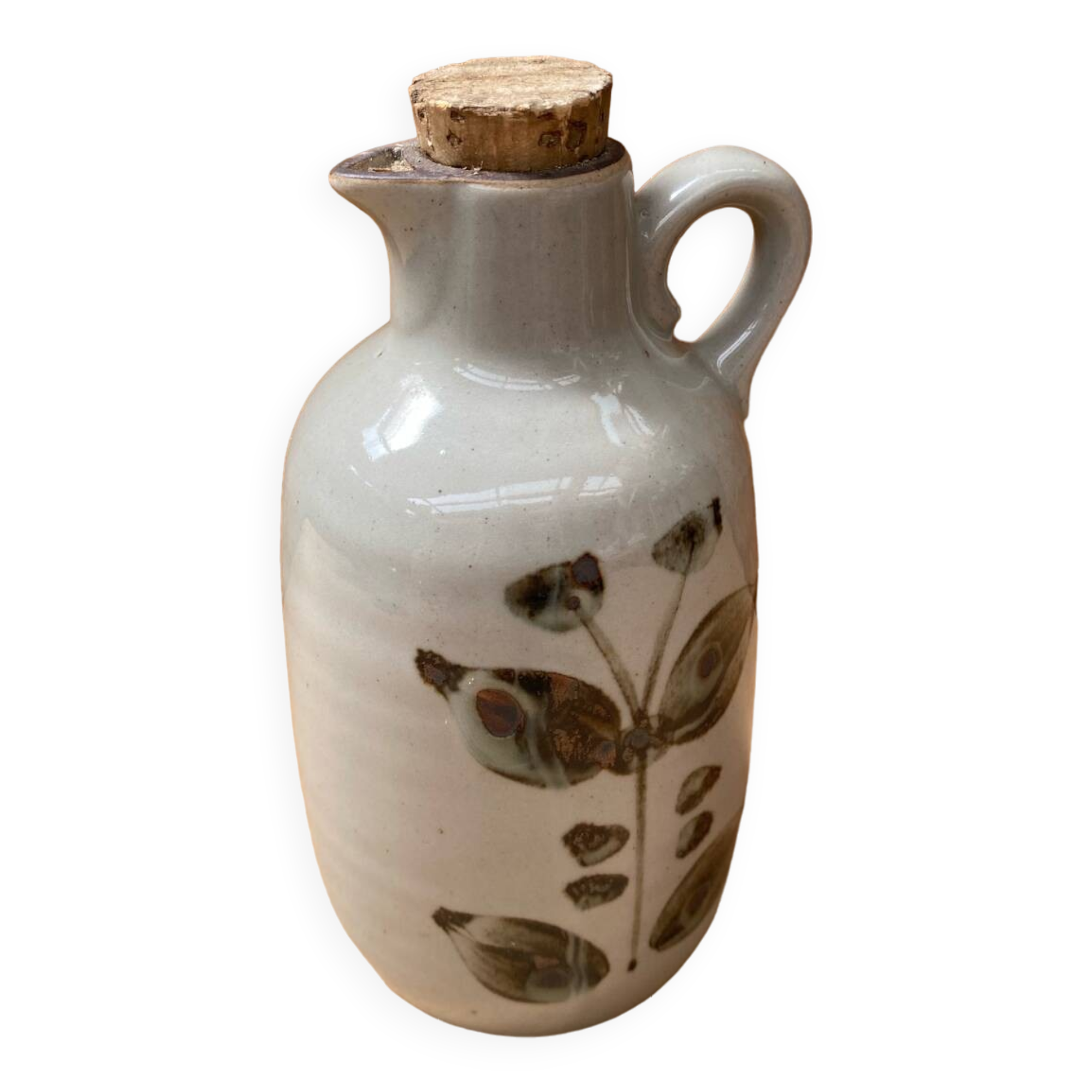 Old arnon grey sandstone bottle leaves decor france vintage