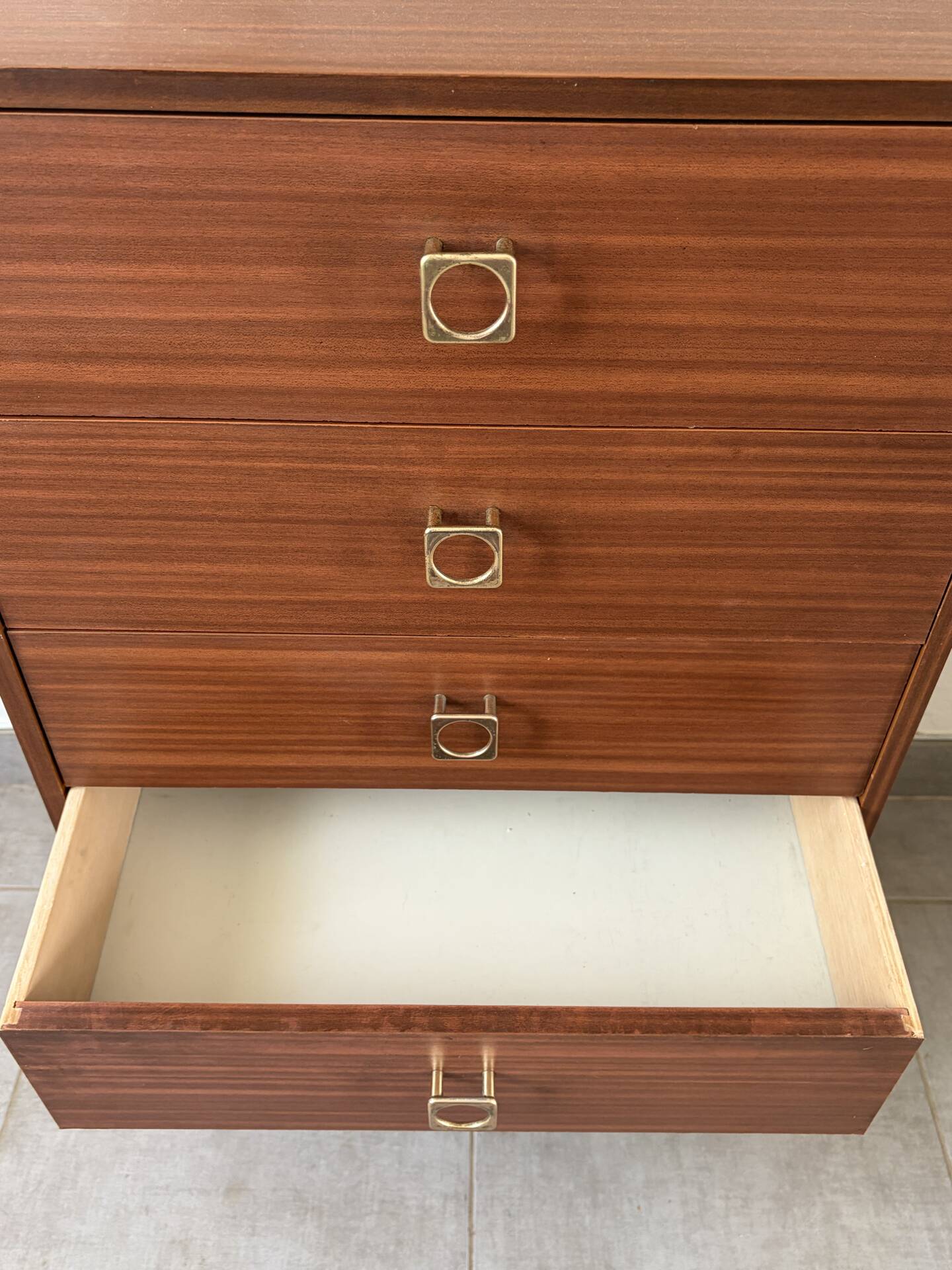 Vintage chest of drawers from the 1960s.