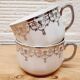 Pair of art deco lunch cups