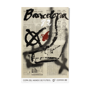 Affiche Antoni Tapies coupe du