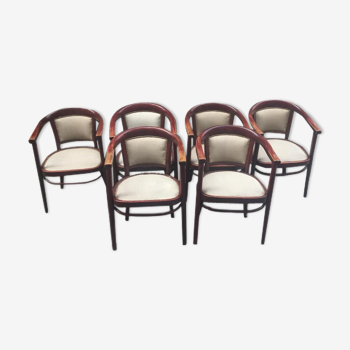Série de 6 fauteuils de Thonet