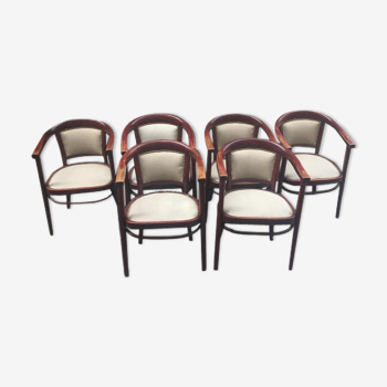 Set of 6 armchairs by Thonet