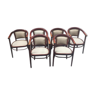 Set of 6 armchairs by Thonet