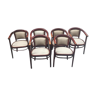 Série de 6 fauteuils de Thonet