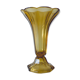 Ancient tulip vase in amber glass