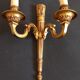 3 appliques murale bronze doré