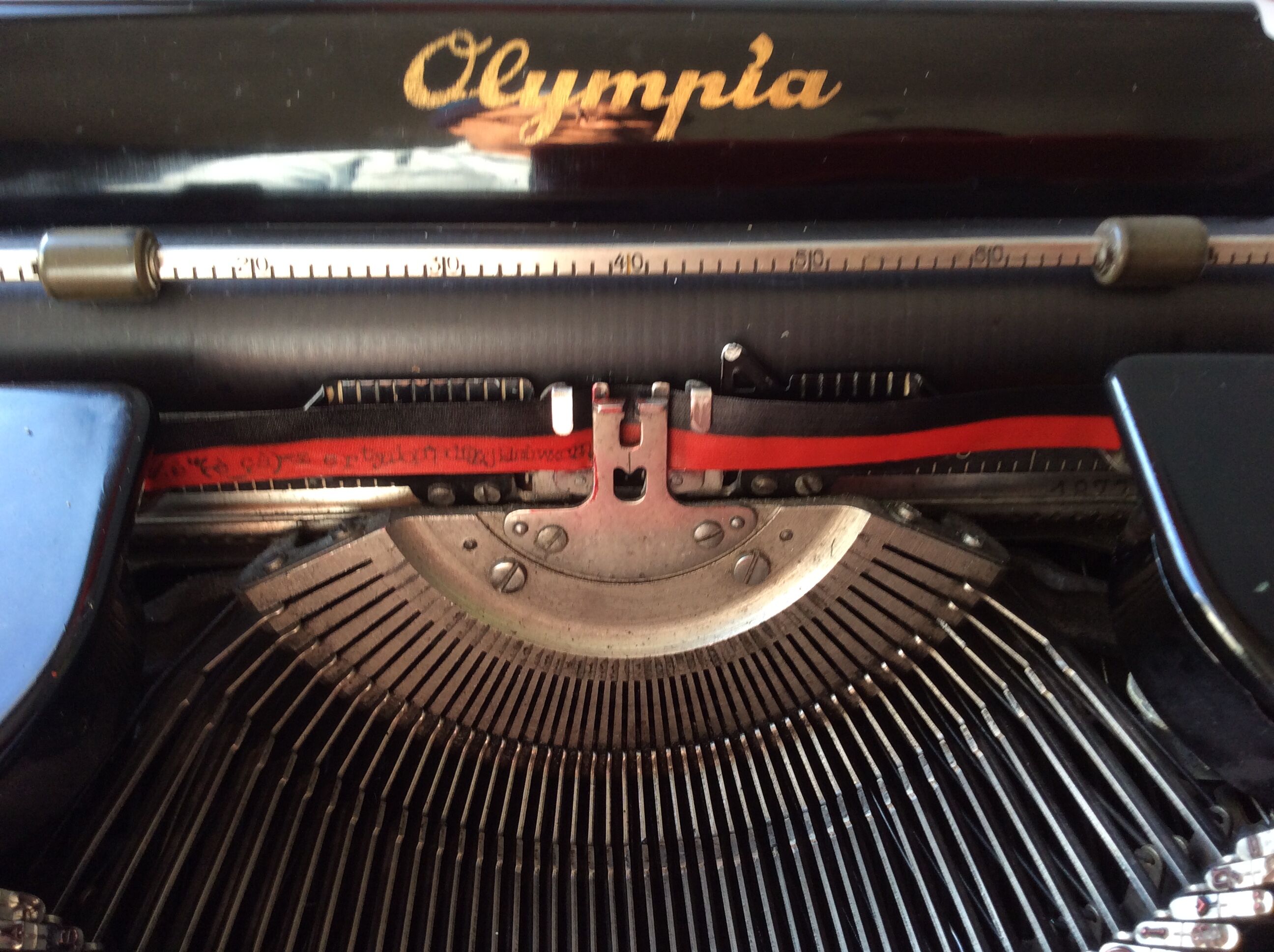 Old portable machine Olympia-Progress ,black