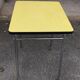 Table formica canary yellow sixties seventies