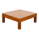 Straw marquetry coffee table