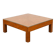 Straw marquetry coffee table
