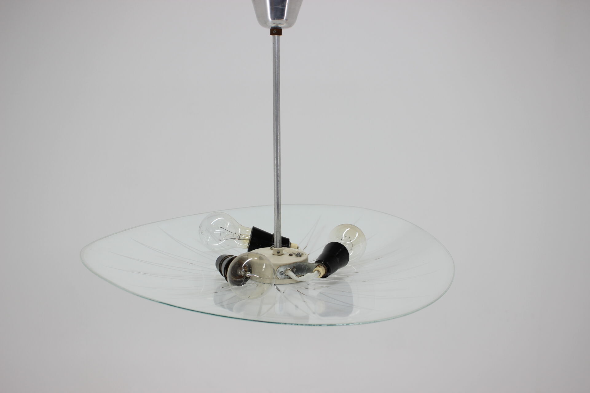 Mid-century Glass Pendant/  Inva Litoměřice,1970‘s.