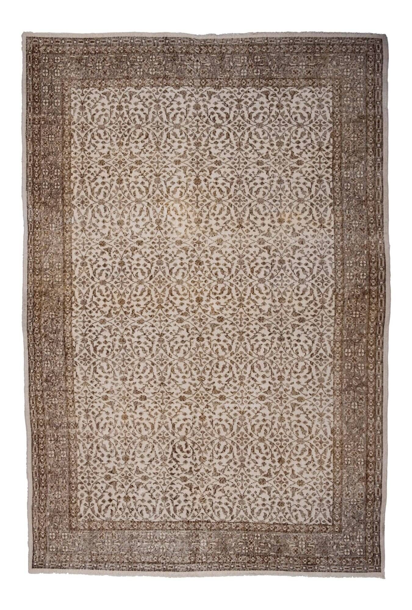 Vintage Turkish Oushak rug 205x304 cm