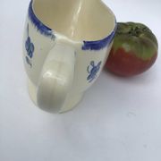 Sauceboat Mary Lou Digoin Sarreguemines blue rim
