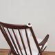 Danish teak & boucle rocking chair by Frank Reenskaug for Bramin