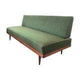 Teak sofa bed, Danish 60-70's