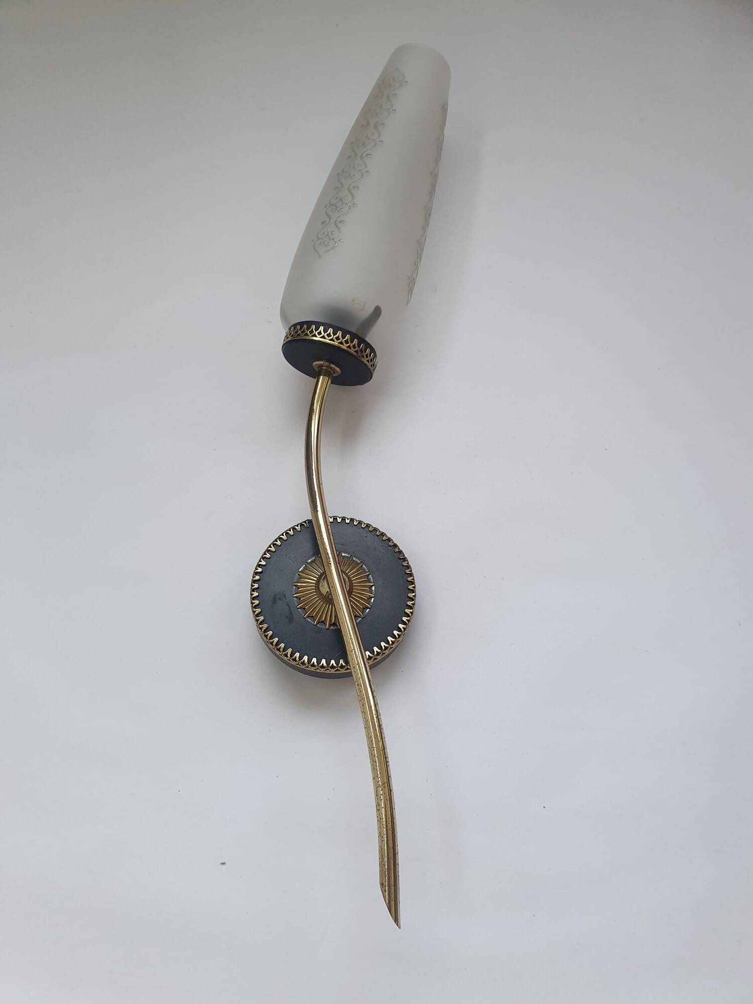 Art Deco black and gold wall light