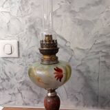 Lampe a huile ancienne peinte à la main