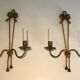 Paire d'appliques en bronze de style Louis XVI