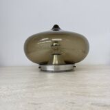 Mid-century Dijkstra smoked glass ceiling lamp space age, 1970’s