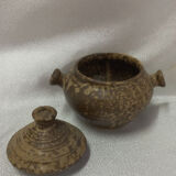Sandstone pot sign andre bodin with lid and handles