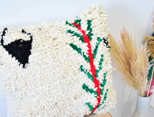 Colorful Moroccan carpet pillow 46x46cm