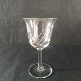 Service en verre broc + carafe + 8 verres à pieds ciselés  vintage