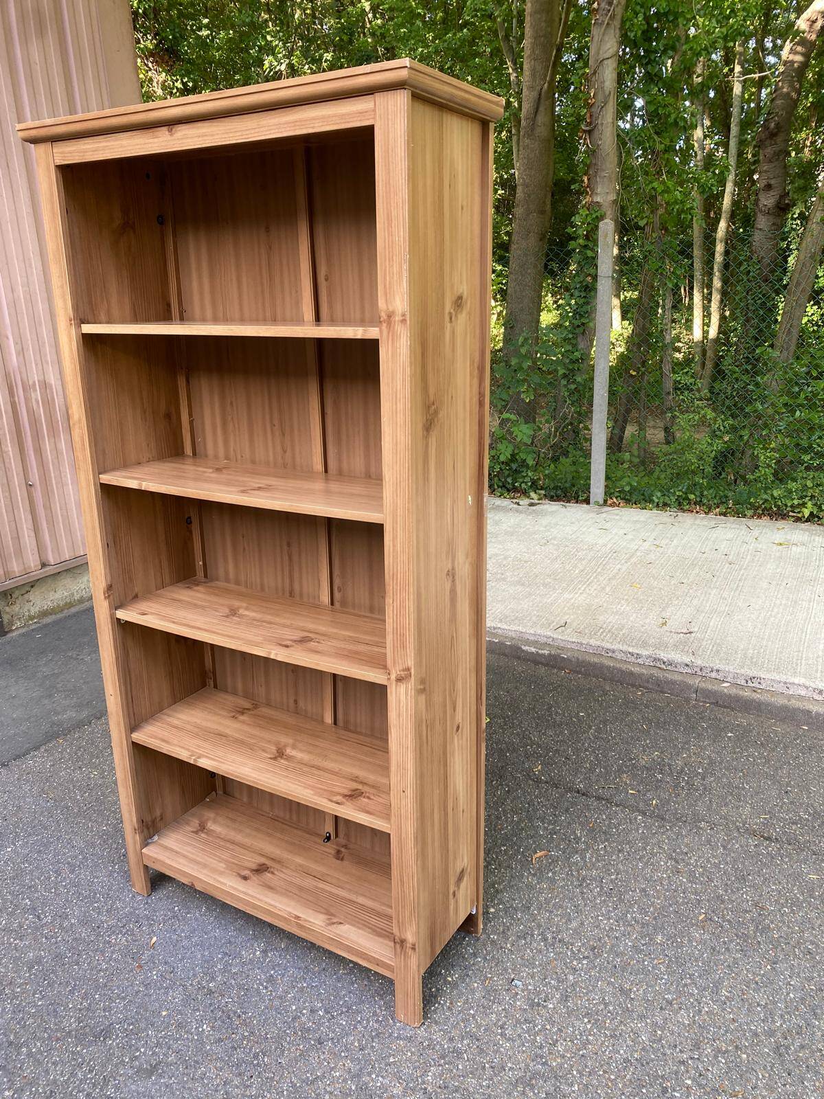 Scandinavian wooden library from the late 90s.