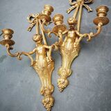 Paire d'applique à décors d'angelots