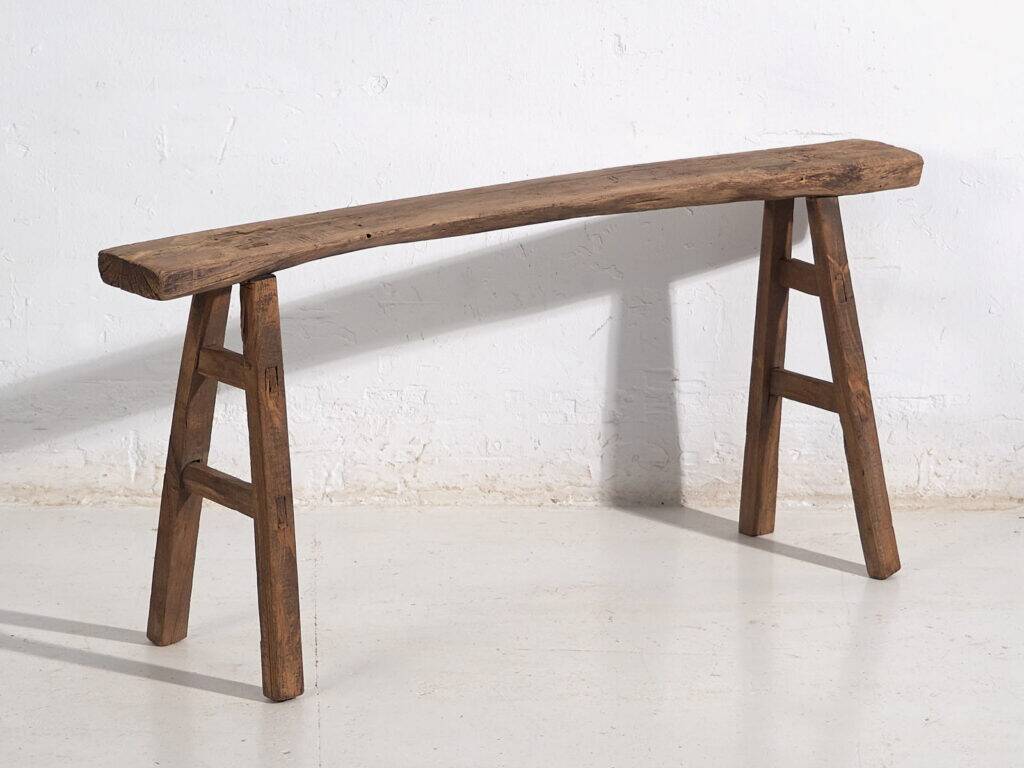 Small antique bench in primitive style (circa 1870) #37